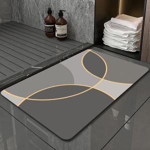 China Bathroom Diatomite Foot Mat Anti Slip Soft Absorbent wholesale