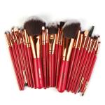22 Pieces Wood Handle High Quality Makeup Brushes Fan Brush best make up brush