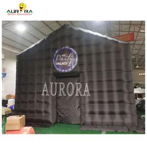 China Outdoor Inflatable Club Tent , PVC or oxford Blow Up Party Tent With LED Lighting wholesale