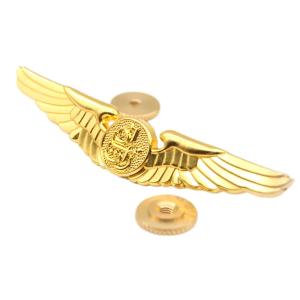 China Custom Metal Logo Badges 3d Metal Gold Lapel Pin Badge For Kids wholesale