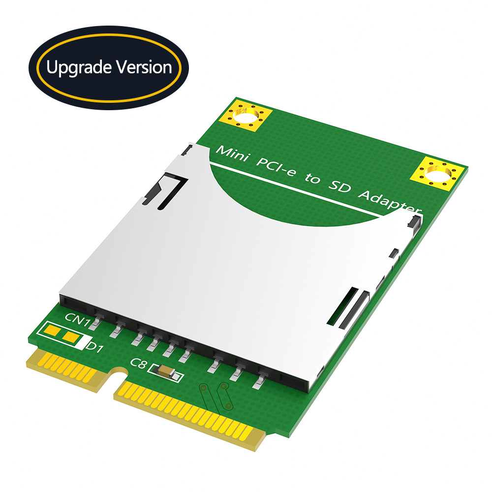 Compact MiniCard Adapter for SD Card Easy to and Mini PCI-e to SD card conversion Install
