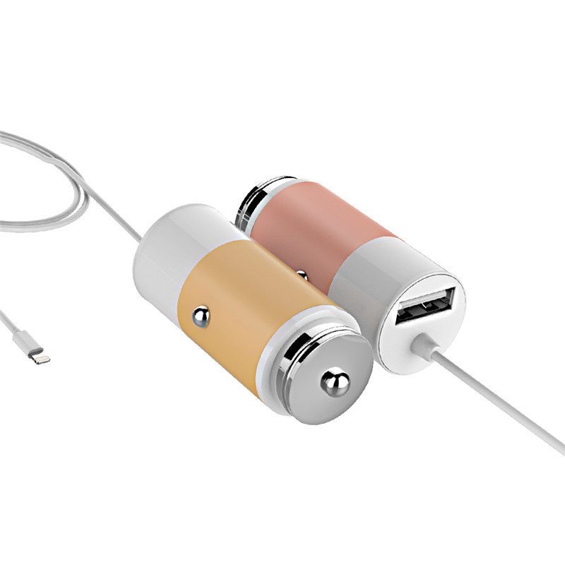 Hot Selling New Aluminium Alloy Dual USB Car Charger for iPhone iPad iPod Camera Car Charger