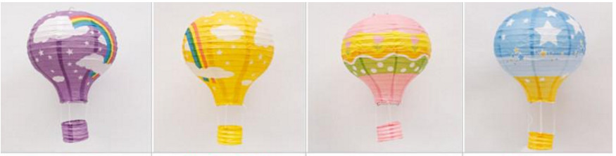 Hot Air Balltoon Paper Lanterns, Shopping Arcade Celebrations, Birthday Parties, Kindergarten Hanging Ornaments