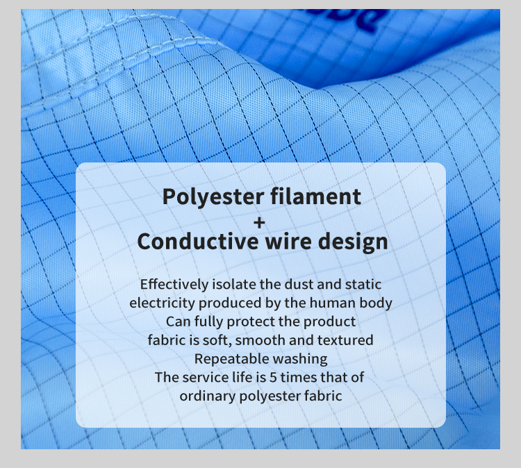esd Smock Lint Free Antistatic Garment Dust Prevention Garments Cleanroom Anti Static Clean Room Wear