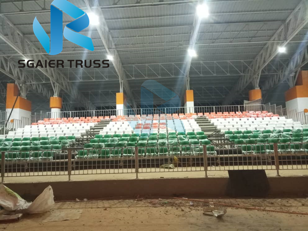 High Strength Steel Grandstand Scaffolding Structure Portable Steel Tribune