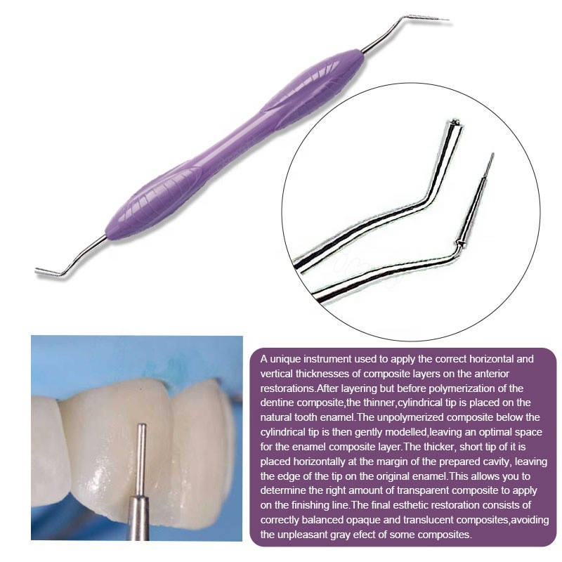 Silicone Handle Dental Surgical Instruments For Composite Filling Multicolor