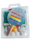 Competition Wooden Table Tennis Bats , Colored Ping Pong Balls For Amateur