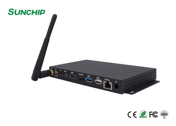 UART IR Remote Control Ethernet HD Media Player Box RK3399 Hexa Core Chipset Android 7.1.2