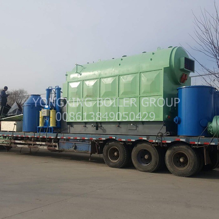 Eco - Friendly Coal Fired Hot Water Boiler Horizontal Type For Paper / Textile Factory