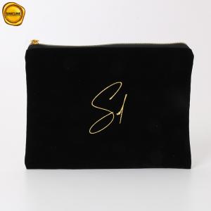 China Custom Logo Makeup Travel Red Zipper Packaging Bag For Cosmetic wholesale
