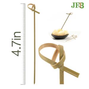 China Party Appetizer Bamboo Knot Pickss Knotted Skewers 15cm 6inch wholesale