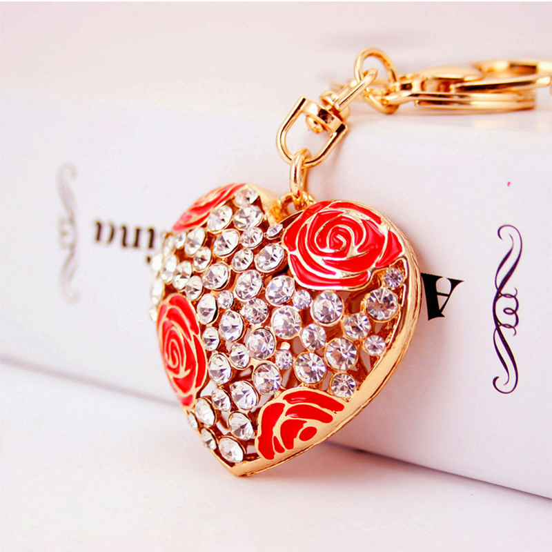 Silkscreen Key Chain Ornaments , OEM 5cm Perfume Bottle Keyring