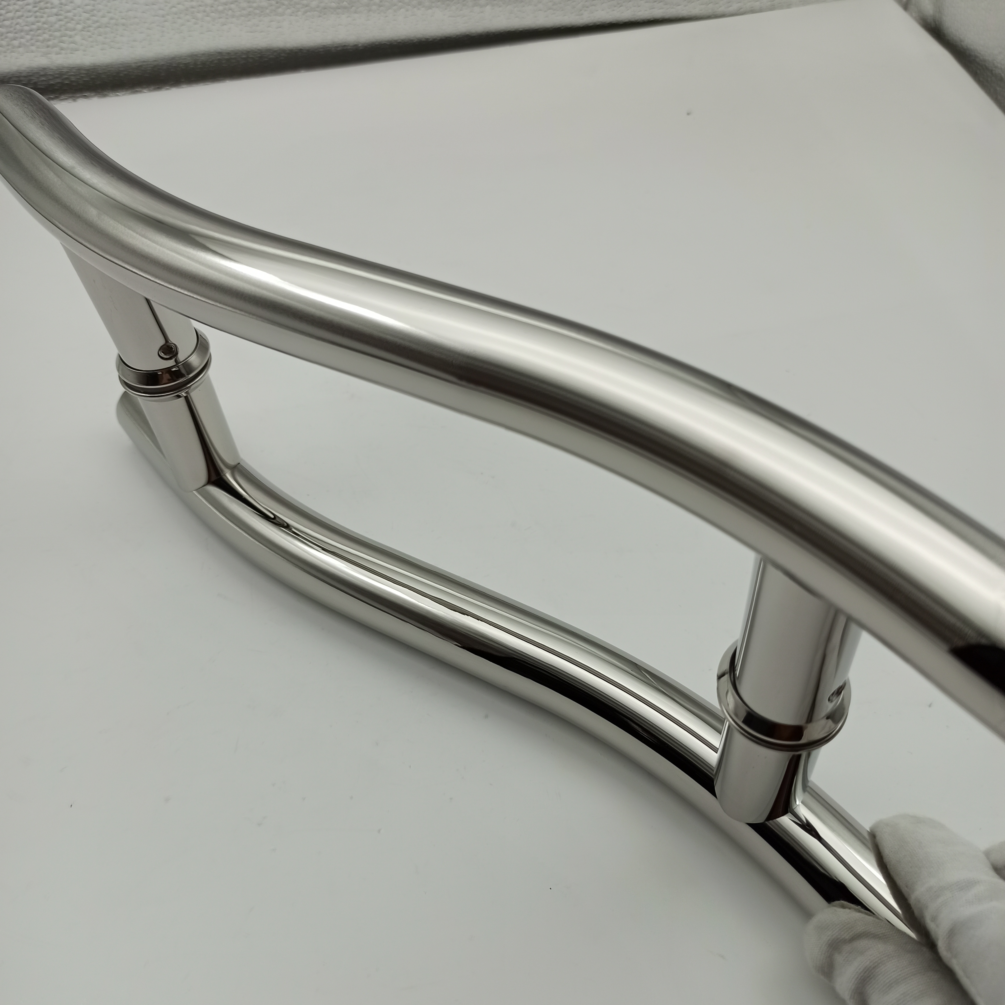 SUS304 Stainless Steel H Type Glass Door Handle Sample 1-3 Working Days Finish SSS/PSS