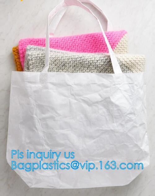 Dupont Tyvek PU coated shopping bag PU coated Tyvek bag PU coated tyvek eco bag,Tote Bag Cotton With Logo Printing Tyvek