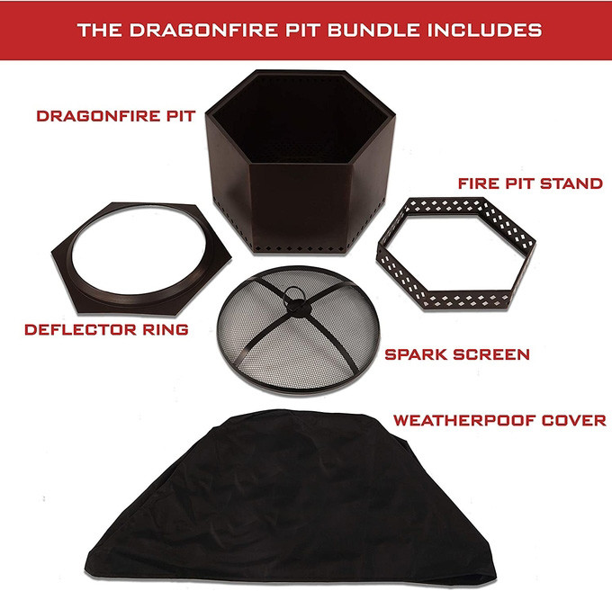 Double Stainless Steel Wood Burning Smokeless Fire Pits With Bottom Stand
