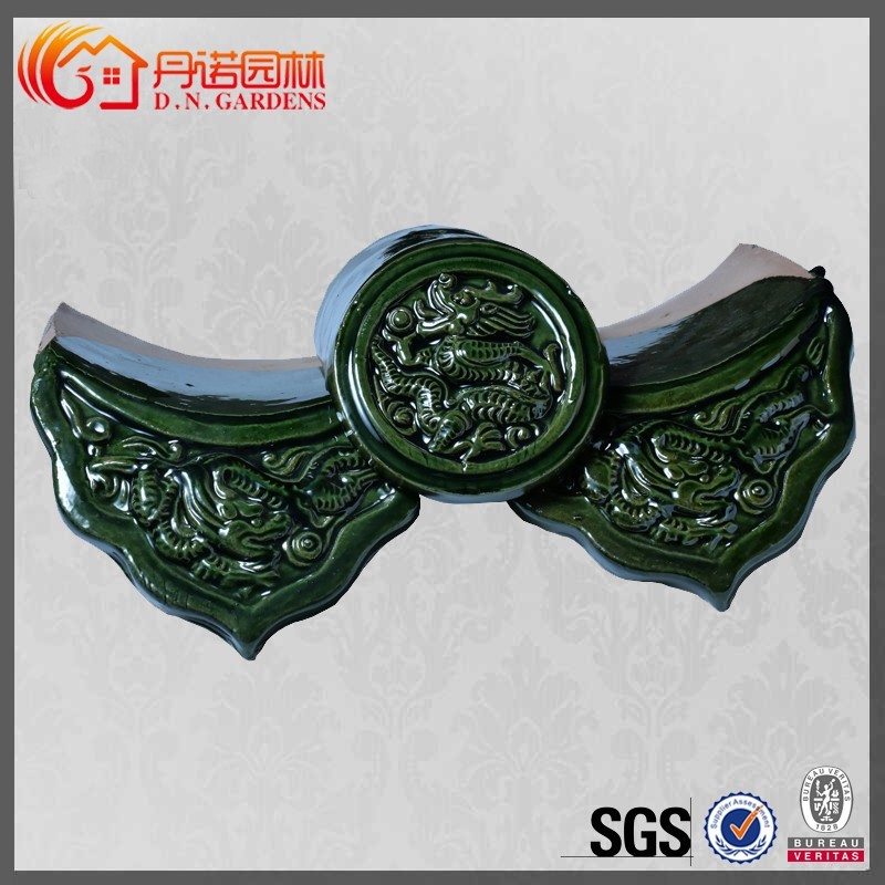 Glazed tiles Chinese decoration temple roof