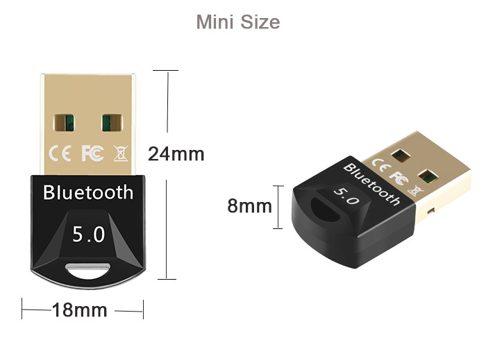 Realtek USB 2.0 Bluetooth Adapter 10m USB Bluetooth 5.0 Transmitter Receiver