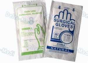 China Medical Hospital Disposable Surgical Gloves , Soft Sterile Surgical Gloves wholesale