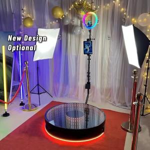 China Slow Motion Automatic 360 LED Photo Booth With Tempered Glass wholesale