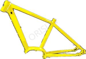 China Aluminum Yellow Bike Frame , 29 Inch Electric Mountain Bicycle Frames wholesale