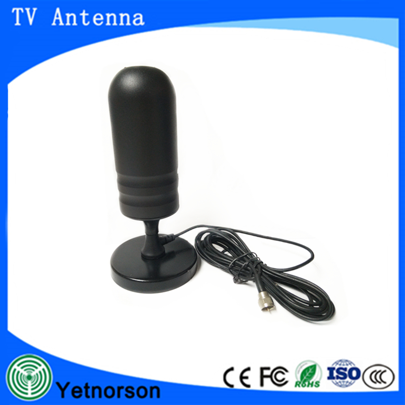 Indoor Marine Satellite DVB-T2 High Gain UHF Digital Car Magnetic ISDB-T Passive TV Antenna with TS9 Connector