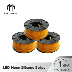 China Environmental Protection 50 Meters Length Yellow 12mm Silicone Neon LED Strip wholesale