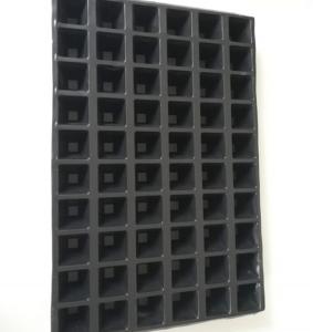 China 72 cells vacuum forming vegetable fruit nursery seed plastic trays wholesale
