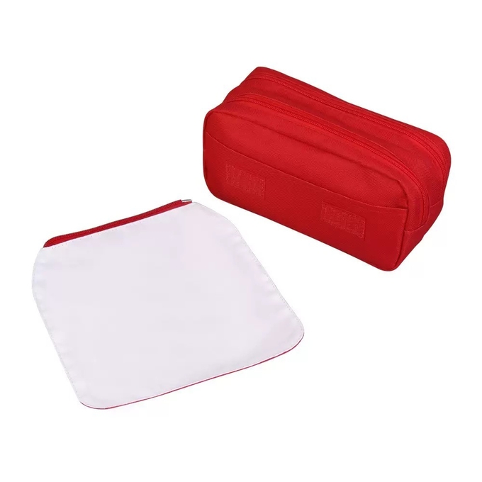 Personalized Sublimation Cosmetic Bag Polyester Printable Blanks Sublimation Pencil Bag
