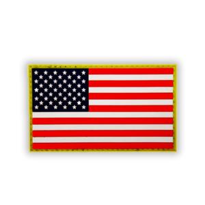 China National Flag PVC Badge Patch Silicone Material For Armband Veteran Bag wholesale