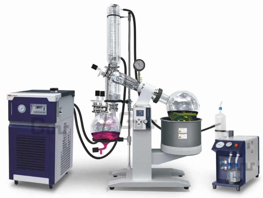 Zhengzhou Greatwall 10L Rotary Evaporator with Chiller & Solvent Recovery Pump