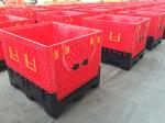 Large industrial logistics transportation heavy-duty collapsible plastic pallet