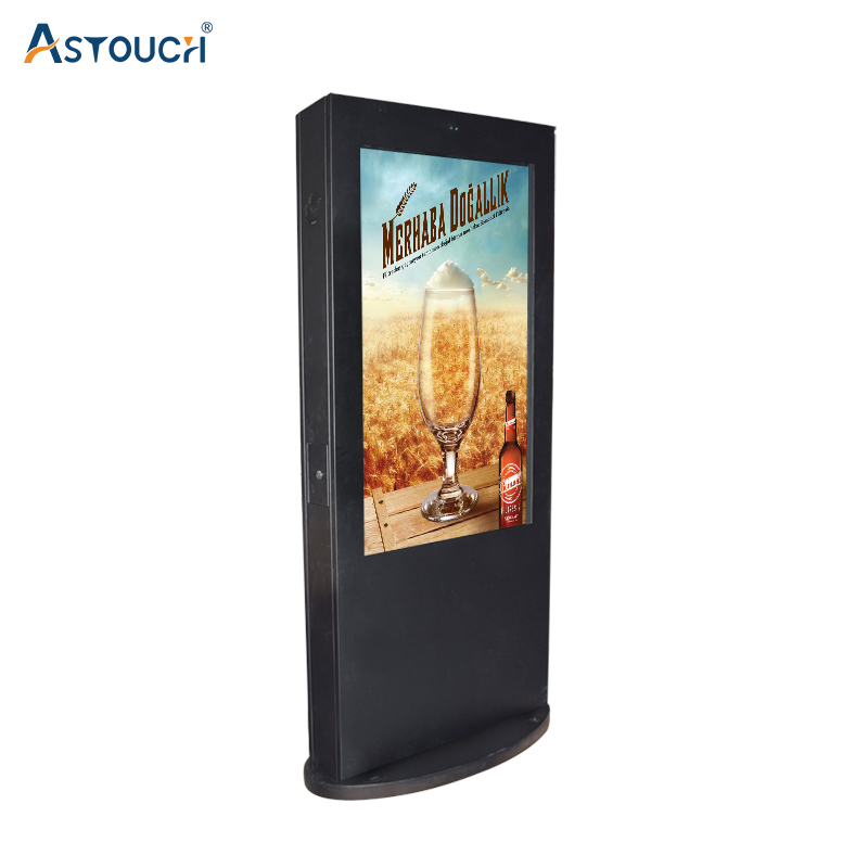Outdoor Business Digital Signage Totem 49 Inch Waterproof For Advertising