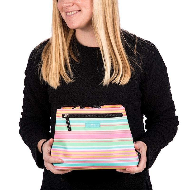 Cosmetic Organizer Stylish,Travel Toiletry Bag with Brushes Holders Cosmetic Bag