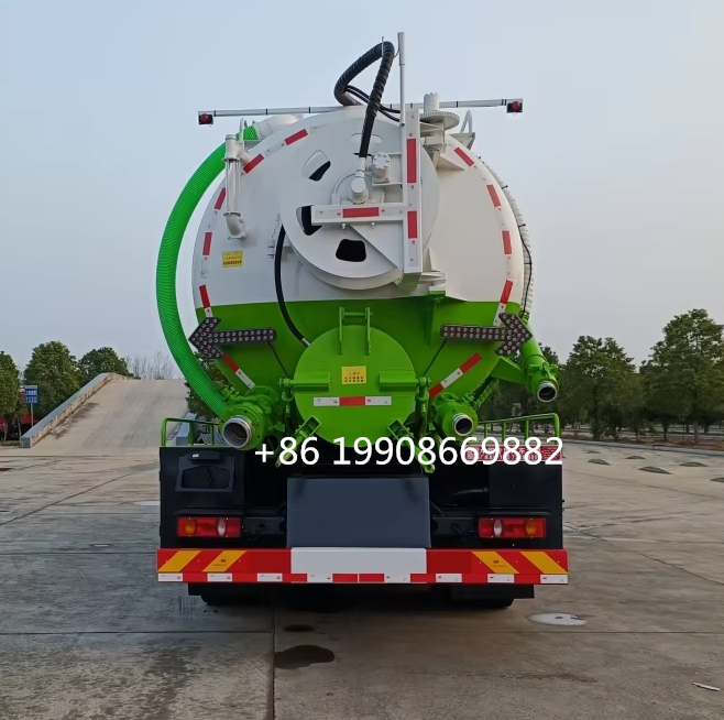 Dongfeng 6x4 Driver 20000L Sewage Suction Truck with Vacuum Pump for Sucking Waste Water Vacuum Sewer Tanker Suction Truck