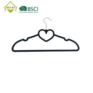China 40x22cm Heart Shaped Wide Shoulder Plastic Hangers wholesale