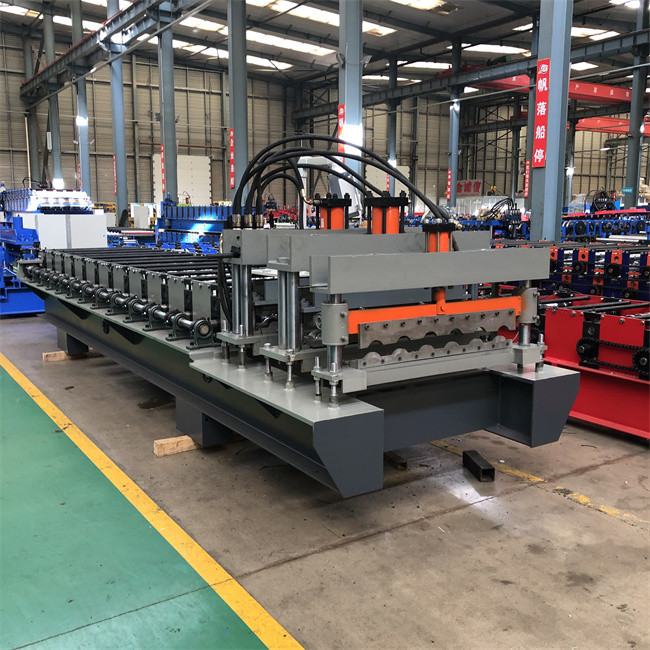 Adjustable glazed tile roll former machine step tile roof panel roll forming machine color steel