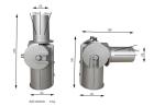 Rugged Led Street Light Fixtures Universal Aluminum Adapter Adaptor