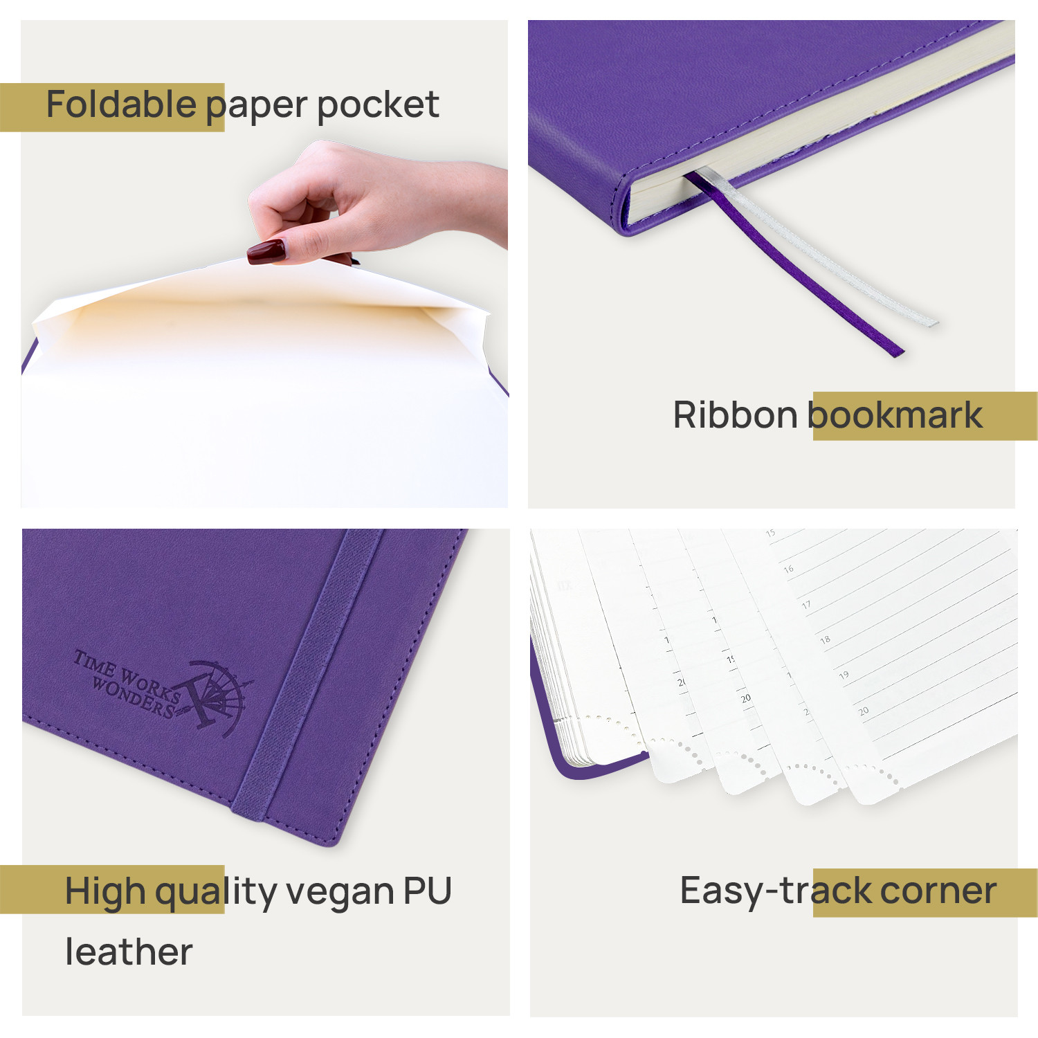 REACH Pu Leather Custom Academic Planner 2023 Weekly Planner