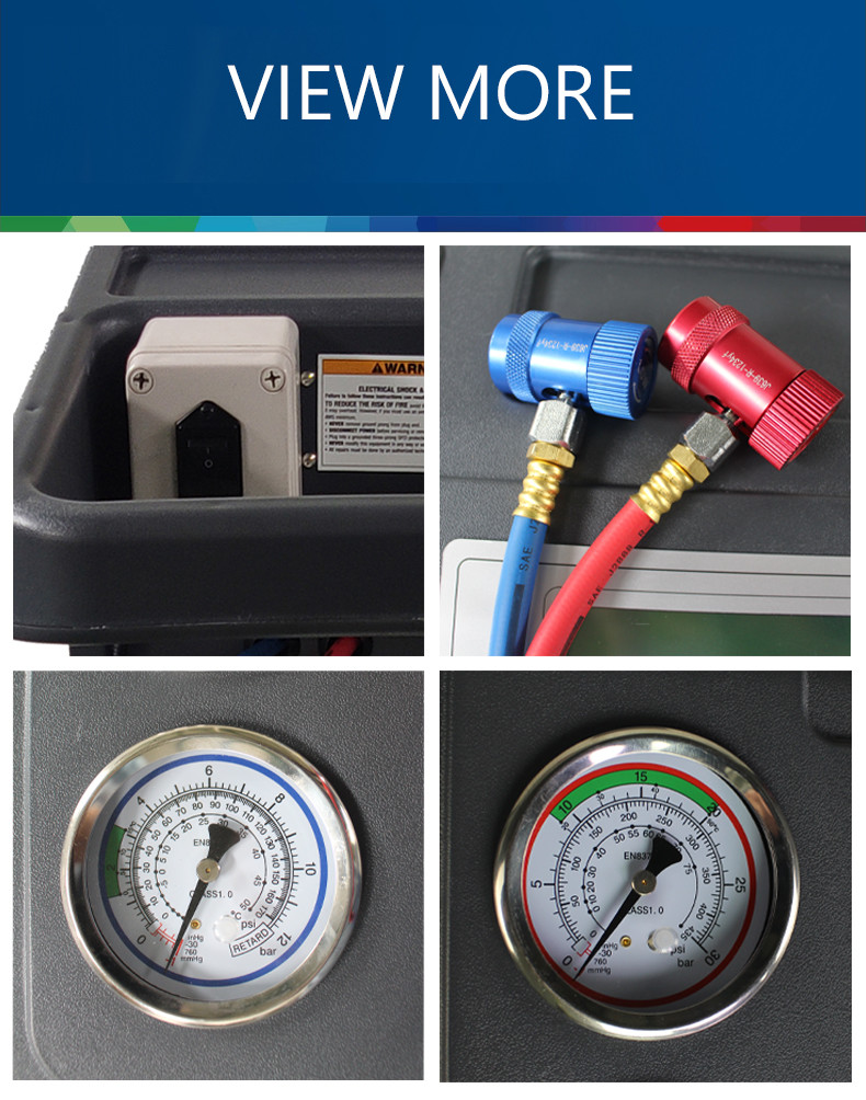 ODM Automotive R1234yf Refrigerant Freon Recovery Machine System