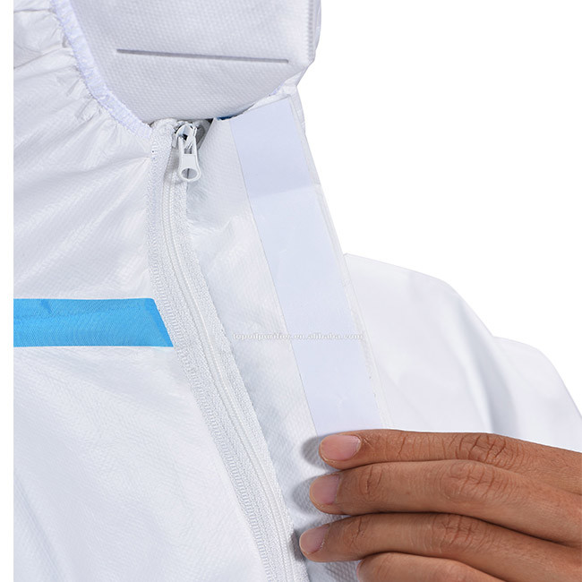 Safety Disposable Protective Suit Non Woven Fabric Chemical Protective