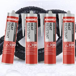 China Multifunctional Grey High Temperature Silicone Glue Heat Proof For Building wholesale