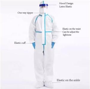 China Waterproof PP PE 160cm Disposable Medical Clothing wholesale