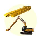 Long Reach Use Excavator Telescopic Arm Q355B Better Welding