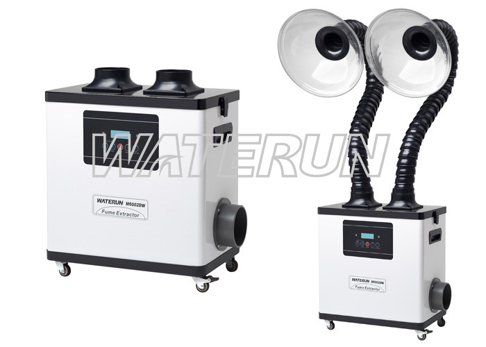 110V White Moxibustion nail salon fume extractor Equipment with Double Arms