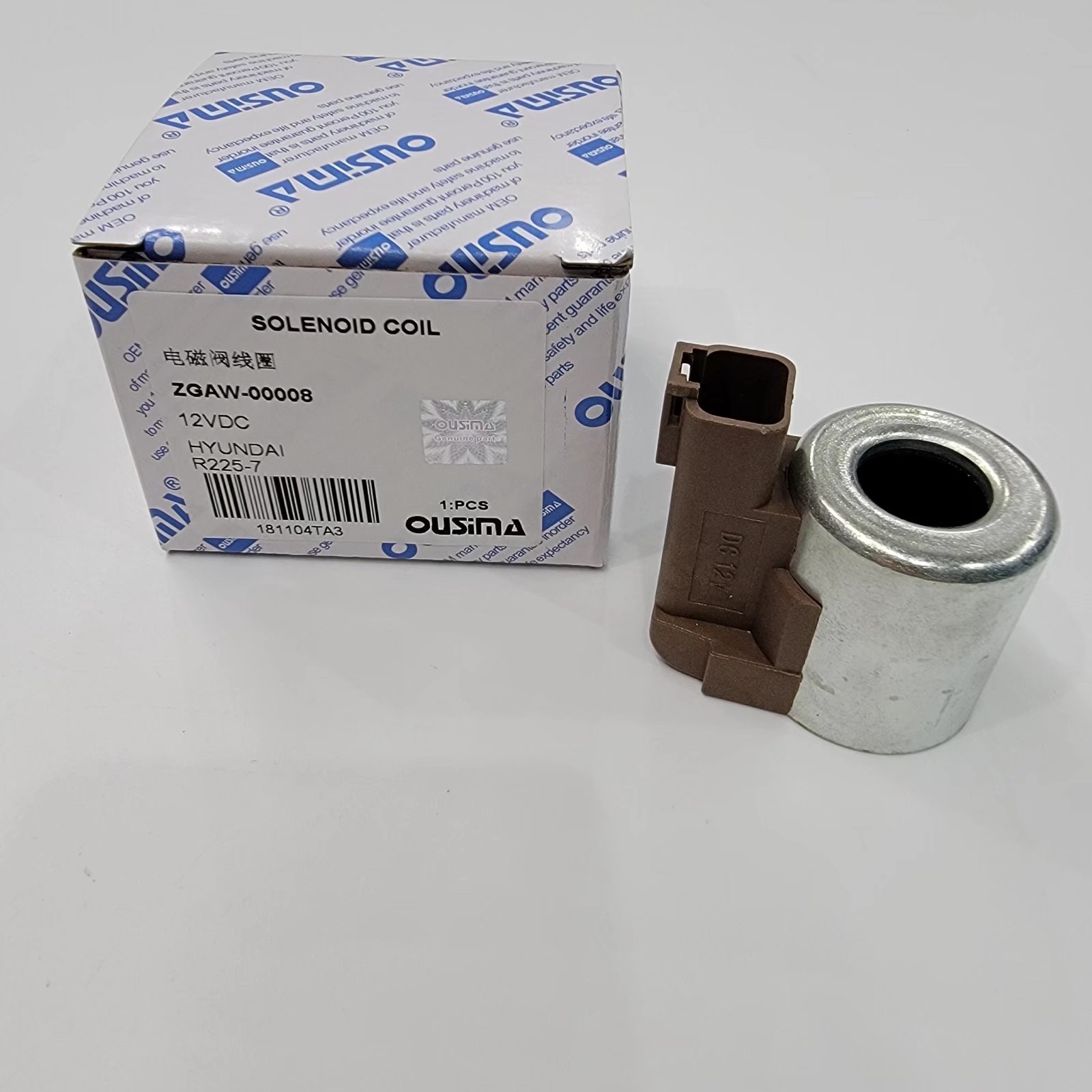 Solenoid Valve Coils ZGAW-00008 12 VDC For Hyundai R210LC-7H R225-7 R320LC-97 R210W-9