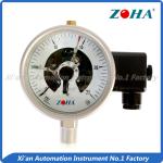 Stainless Steel Photo Electric Contact Pressure Gauge With Aluminum Black