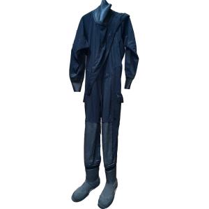 One Piece Black Water Rescue Dry Suit Waterproof