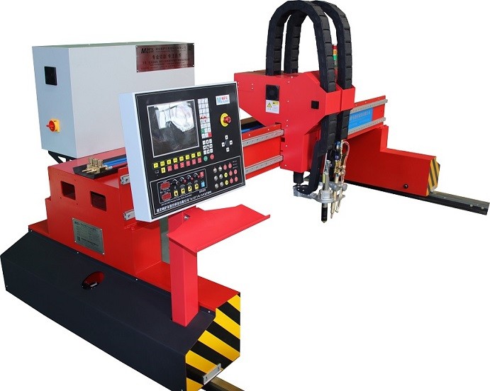 Plate Gantry CNC Plasma Flame Cutting Machine Double Drive Carbon Steel 5000mm