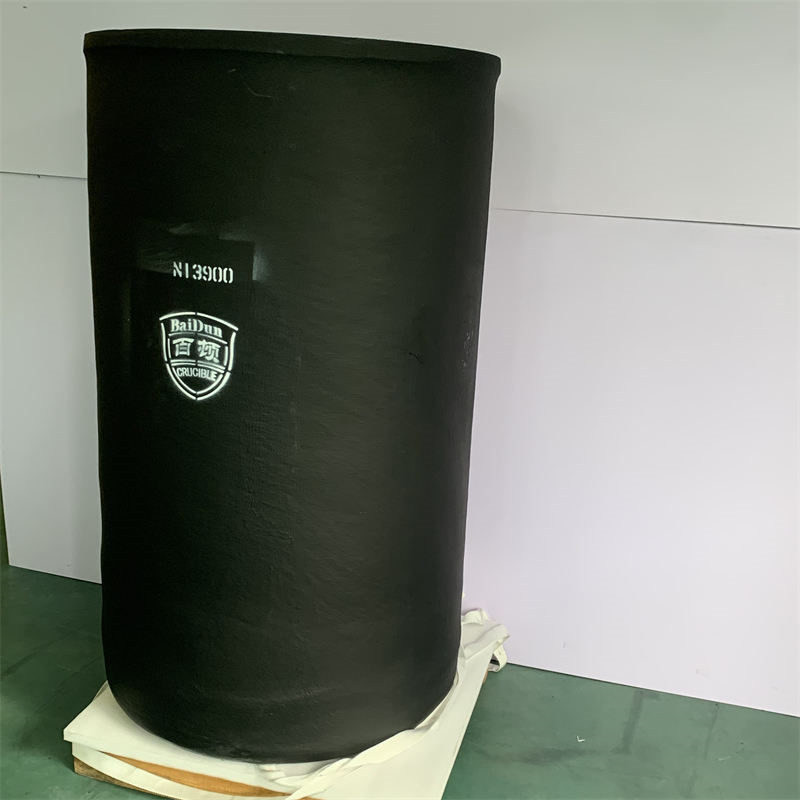 Carborundum Graphite Crucible For Induction Furnace Straight Cylindrical Crucible