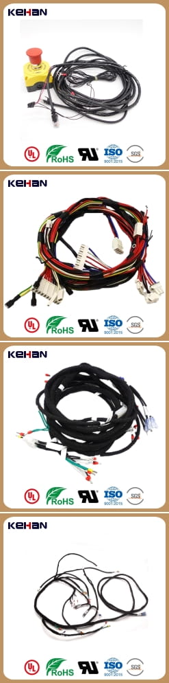 Auto Touch Button Emergency Switch Assembly Cable with 4 Pin Connector Wire Harness